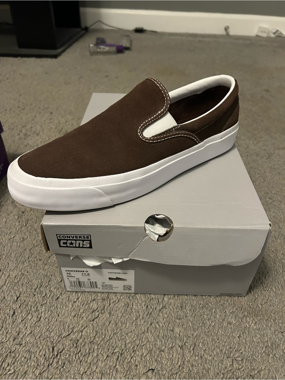 Converse Con’s One Star CC Slip-On Brown 10 New!!
